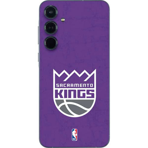 NBA Sacramento Kings Distressed Galaxy A55 5G Skin